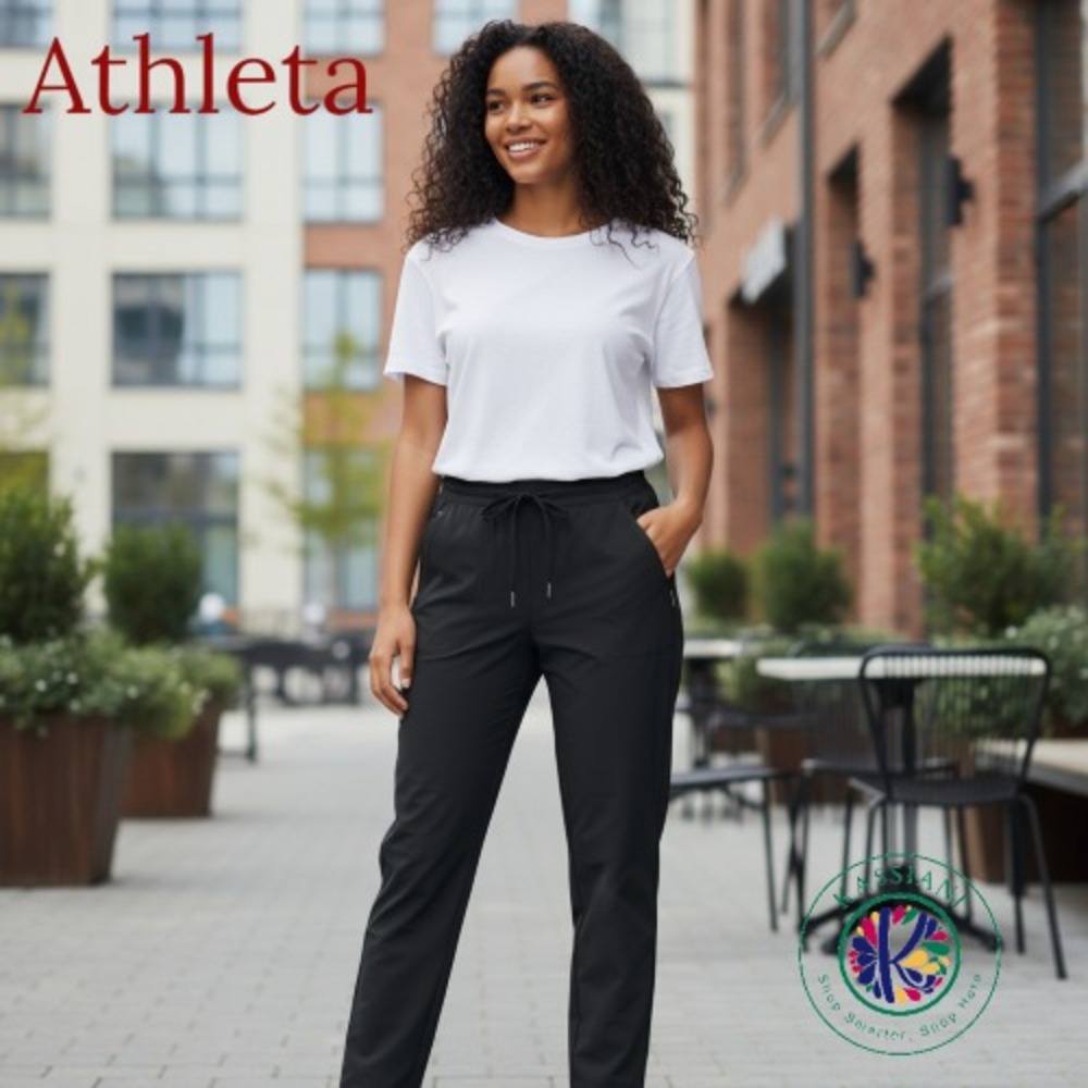 Athleta Women's Midtown‎ Ankle Pant S/297748-02 | Activewear Travel Jogger